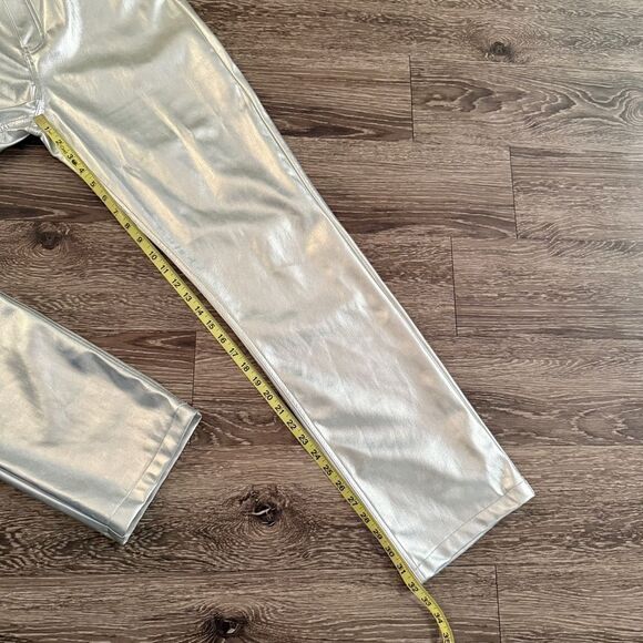 Abercrombie & Fitch The 90s Straight Ultra High Rise Silver Curve Love Long - Picture 5 of 6